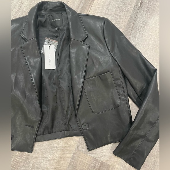 NWT Dynamite Faux Leather Jacket - Picture 3 of 6